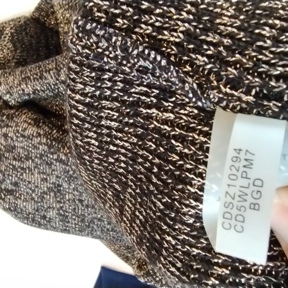Calvin Klien Metallic Sweater Dress Size XL - Beautiful & Very Nice - Picture 7 of 9